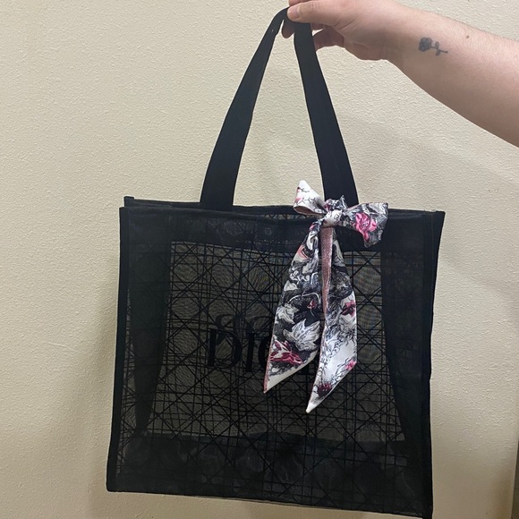 Dior Black Mesh Tote - Picture 9 of 9